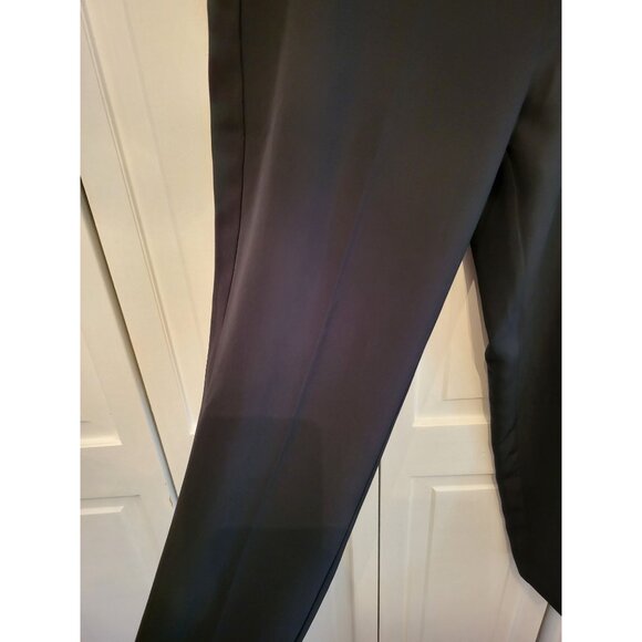 Chico's Black Ankle Pants Straight Leg sz .5  Office Minimalist Old Money Classy - Picture 5 of 7